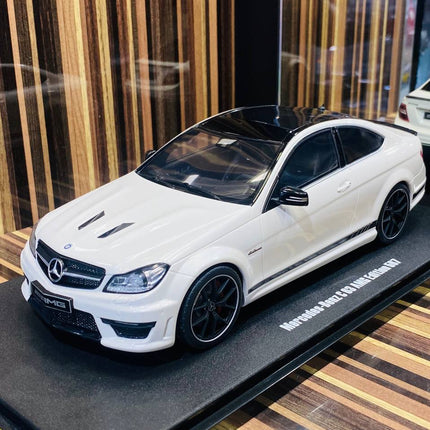GT Spirit Mercedes-Benz C63 AMG Edition 507 1/18 Resin Model White - detailed collector display model