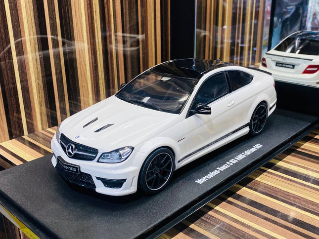 GT Spirit Mercedes-Benz C63 AMG Edition 507 1/18 Resin Model White - detailed collector display model