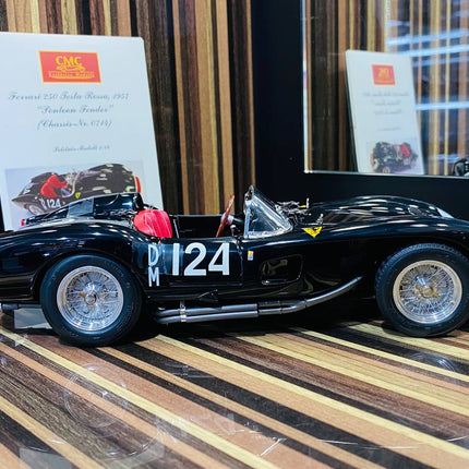 CMC Ferrari 250 Testa Rossa 1957 1/18 Diecast Black - collectible scale model car