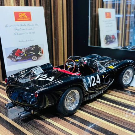 CMC Ferrari 250 Testa Rossa 1957 1/18 Diecast Black - detailed die-cast style model