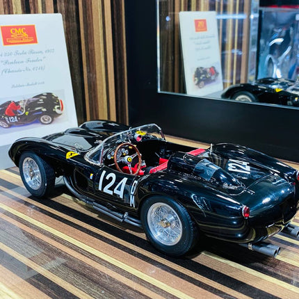 CMC Ferrari 250 Testa Rossa 1957 1/18 Diecast Black - fine detailed model replica