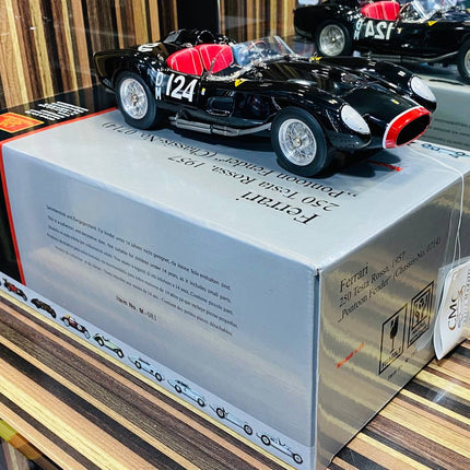 CMC Ferrari 250 Testa Rossa 1957 1/18 Diecast Black - detailed collector display model