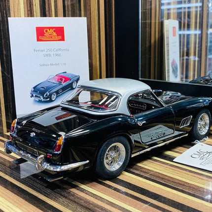 CMC Ferrari 250 California SWB 1960 Schwarz 1/18 Diecast Model - premium collector scale model
