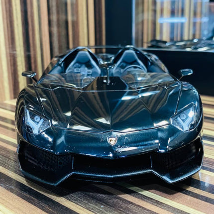 AutoArt Lamborghini Aventador J Black 1:18 Diecast Model Car - collectible scale model car