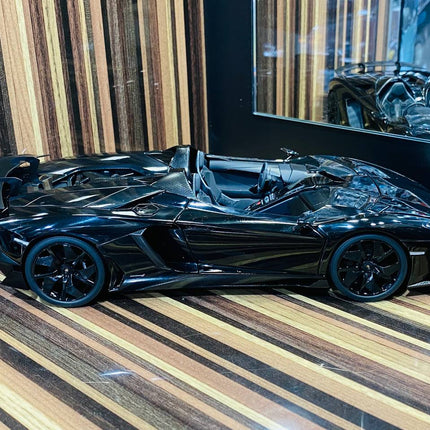 AutoArt Lamborghini Aventador J Black 1:18 Diecast Model Car - showroom-quality model replica
