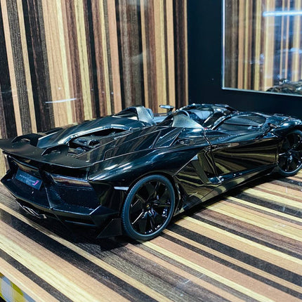 AutoArt Lamborghini Aventador J Black 1:18 Diecast Model Car - scale model collectible piece