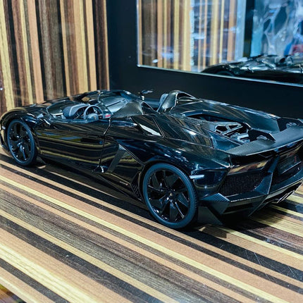 AutoArt Lamborghini Aventador J Black 1:18 Diecast Model Car - detailed die-cast style model