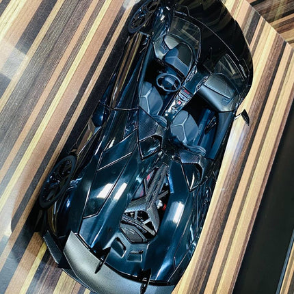 AutoArt Lamborghini Aventador J Black 1:18 Diecast Model Car - fine detailed model replica