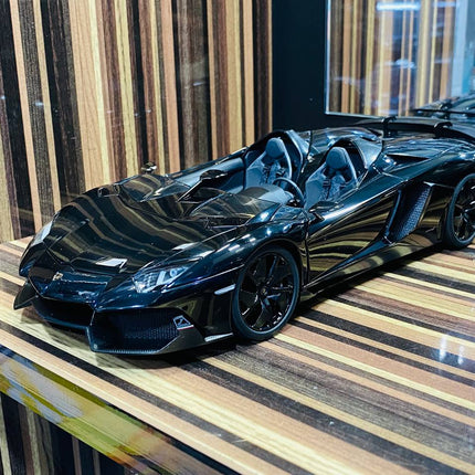 AutoArt Lamborghini Aventador J Black 1:18 Diecast Model Car - detailed collector display model