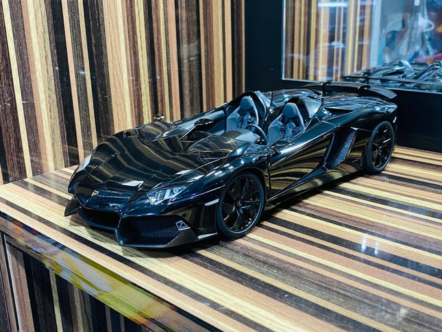 AutoArt Lamborghini Aventador J Black 1:18 Diecast Model Car - detailed collector display model