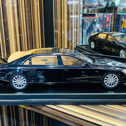 Motor Helix 1/18 Mercedes-Benz Maybach 62S Landaulet Metallic Black Resin Model - collectible scale model car