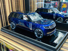 MotorHelix 1/18 Range Rover Autobiography 2022 Resin Model Blue Limited Edition - detailed collector display model