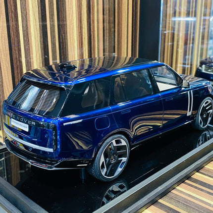 MotorHelix 1/18 Range Rover Autobiography 2022 Resin Model Blue Limited Edition - collectible scale model car