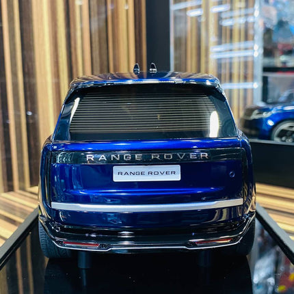 MotorHelix 1/18 Range Rover Autobiography 2022 Resin Model Blue Limited Edition - fine detailed model replica