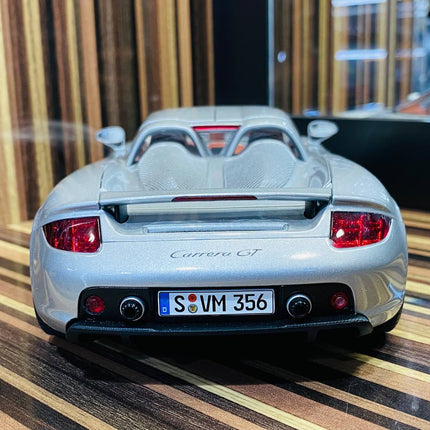AutoArt Porsche Carrera GT Silver 1:18 Diecast Model Car - detailed die-cast style model