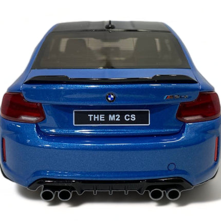 GT Spirit BMW M2 CS (F87) 1:18 Resin Model Striking Blue - premium collector scale model