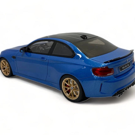 GT Spirit BMW M2 CS (F87) 1:18 Resin Model Striking Blue - fine detailed model replica