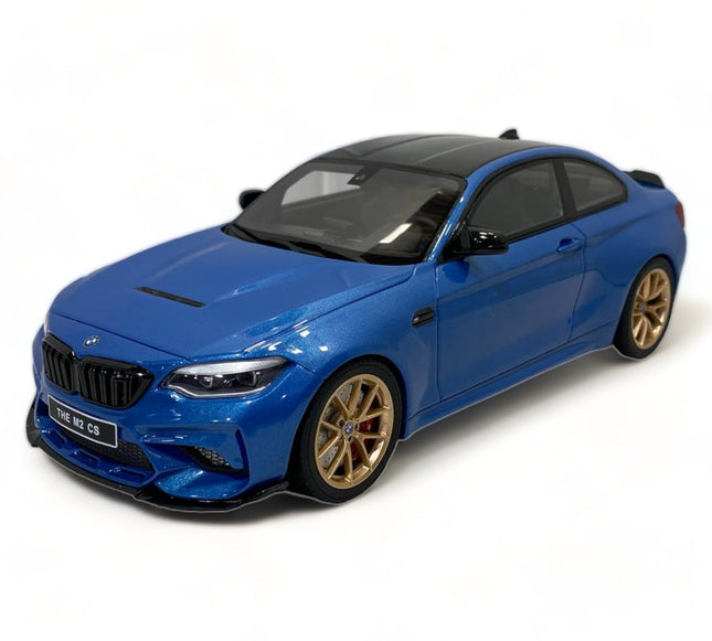 GT Spirit BMW M2 CS (F87) 1:18 Resin Model Striking Blue - detailed collector display model
