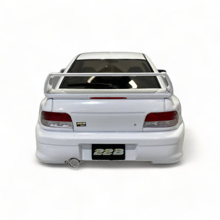Solido Subaru Impreza 22B 1998 1:18 Classic White Metal Diecast Model Car - scale model for display