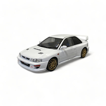 Solido Subaru Impreza 22B 1998 1:18 Classic White Metal Diecast Model Car - detailed collector display model