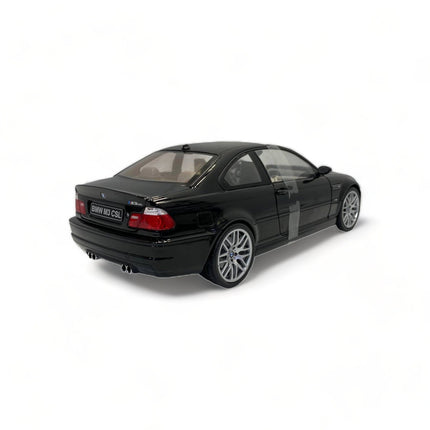 Solido 1/18 BMW E46 CSL (2003) Diecast Model Car Black - fine detailed model replica