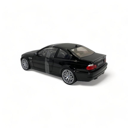 Solido 1/18 BMW E46 CSL (2003) Diecast Model Car Black - premium collector scale model