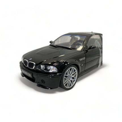 Solido 1/18 BMW E46 CSL (2003) Diecast Model Car Black - collector edition scale model