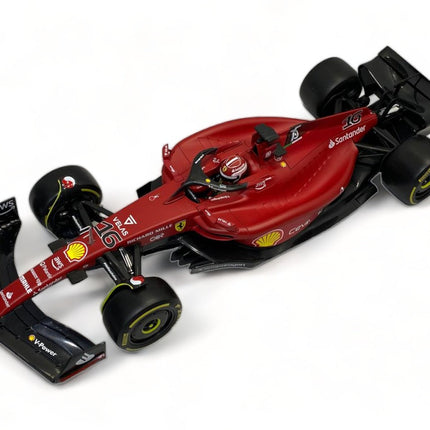 1/18 Bburago Ferrari F1-75 C. Leclerc #16 Red Diecast Model Car - collectible scale model car