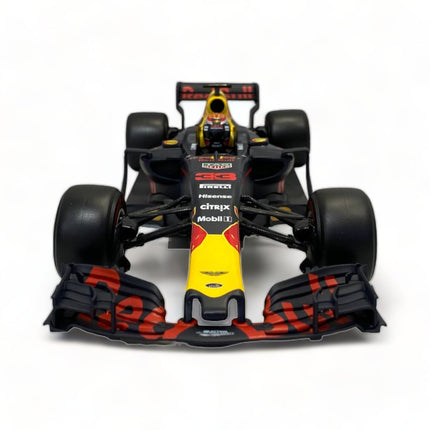 Bburago 1/18 Red Bull Racing RB13 Max Verstappen Diecast Model Car - studio product photo of the scale model