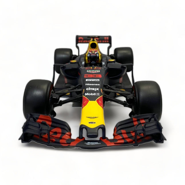 Bburago 1/18 Red Bull Racing RB13 Max Verstappen Diecast Model Car - studio product photo of the scale model