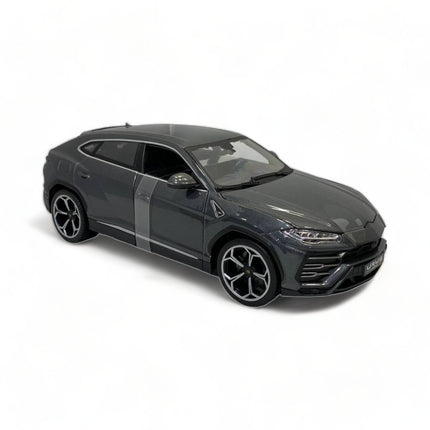 Bburago 1/18 Diecast Lamborghini Urus Grey Scale Model - collectible scale model car