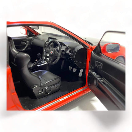 Diecast Nissan GT-R R34 Skyline Active Red 1/18 1999 by Solido Model Car - detailed die-cast style model