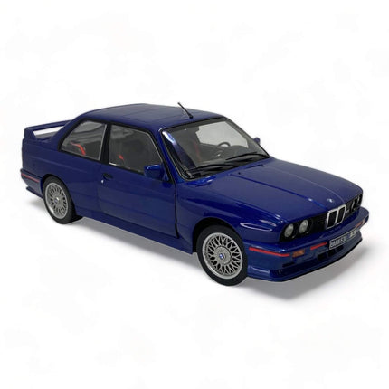 Solido 1:18 Diecast BMW M3 E30 Blue Model Car - collectible scale model car