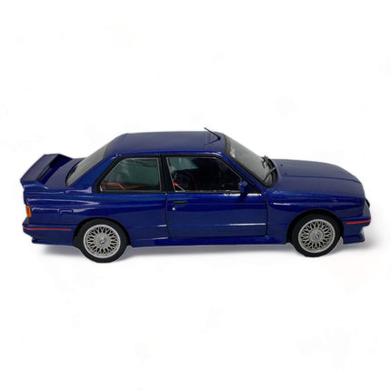 Solido 1:18 Diecast BMW M3 E30 Blue Model Car - fine detailed model replica
