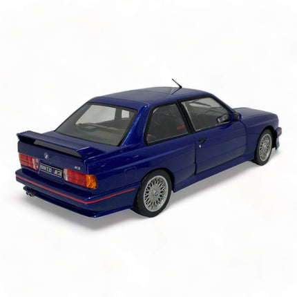 Solido 1:18 Diecast BMW M3 E30 Blue Model Car - premium collector scale model