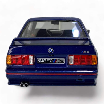Solido 1:18 Diecast BMW M3 E30 Blue Model Car - detailed die-cast style model