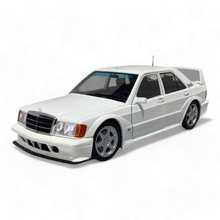 1/18 Diecast Mercedes Benz 190E EVO White 1990 by Solido Model Car - detailed collector display model