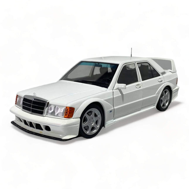 1/18 Diecast Mercedes Benz 190E EVO White 1990 by Solido Model Car - detailed collector display model