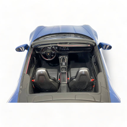 Spark Model Porsche 911 Carrera GTS Cabriolet America Edition 1/18 Azur Blue - fine detailed model replica