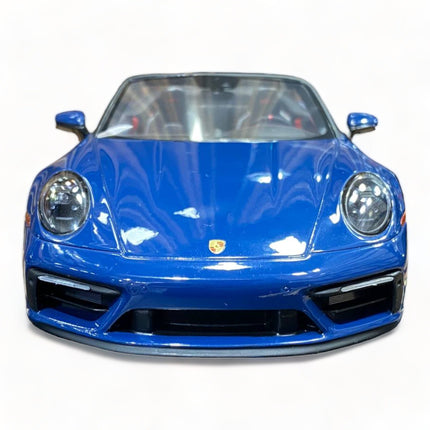 Spark Model Porsche 911 Carrera GTS Cabriolet America Edition 1/18 Azur Blue - premium collector scale model
