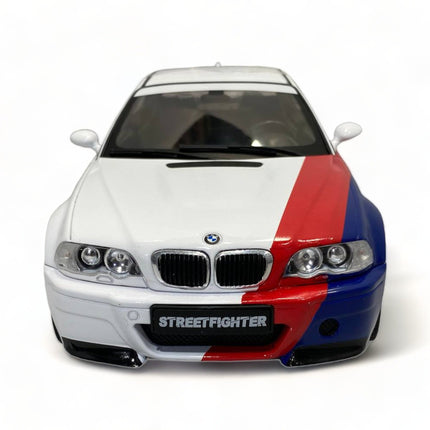 Solido BMW M3 E46 Streetfighter 1/18 Diecast Model Car White - fine detailed model replica