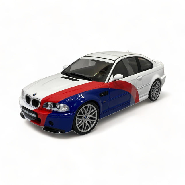 Solido BMW M3 E46 Streetfighter 1/18 Diecast Model Car White - detailed collector display model