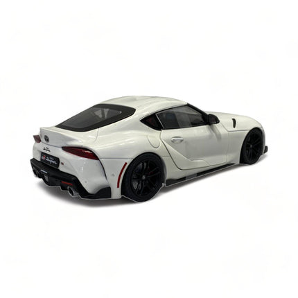 Solido 1/18 Toyota Supra GR 2023 White Diecast Model Car - studio product photo of the scale model