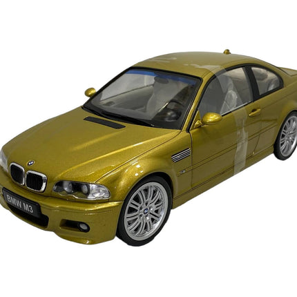 1/18 Diecast Solido BMW M3 E46 GOLD 2000 Scale Model Car - detailed collector display model