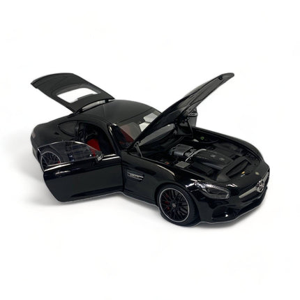 AutoArt Mercedes-Benz AMG GTS Black 1:18 Resin Model Car - studio product photo of the scale model