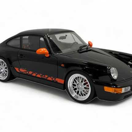 GT Spirit Porsche 911 Carrera RS 964 1/18 Scale Black Diecast Model Car - collectible scale model car