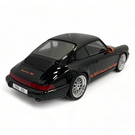 GT Spirit Porsche 911 Carrera RS 964 1/18 Scale Black Diecast Model Car - premium collector scale model