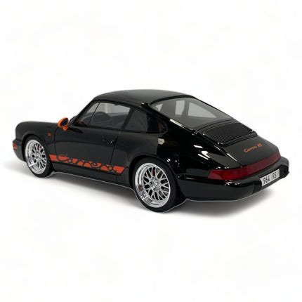GT Spirit Porsche 911 Carrera RS 964 1/18 Scale Black Diecast Model Car - collector edition scale model