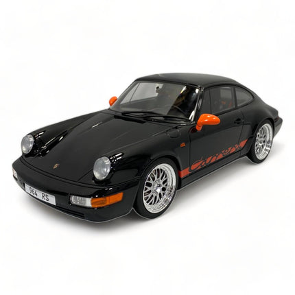 GT Spirit Porsche 911 Carrera RS 964 1/18 Scale Black Diecast Model Car - detailed collector display model