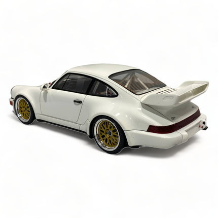 GT Spirit Porsche 911 RSR 964 1/18 White Diecast Model Car - scale model for display